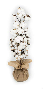 Vita Domi 24" Faux Cotton Tree with Burlap Sack Base (VTD-ABF-FC2193)