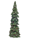 Vita Domi 19" To 15" Green Holly Pinecone Trees Christmas Holiday Collectible Holiday Christmas Figurine Table Top Ornaments Set Of 2 (VTD-RZ-3611093)